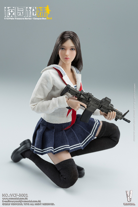 【VeryCool】VCF-3001 1/12 Palm Treasure Series Campus Gun Girl (C.G.G.) キャンパス・ガン・ガール 女子高生