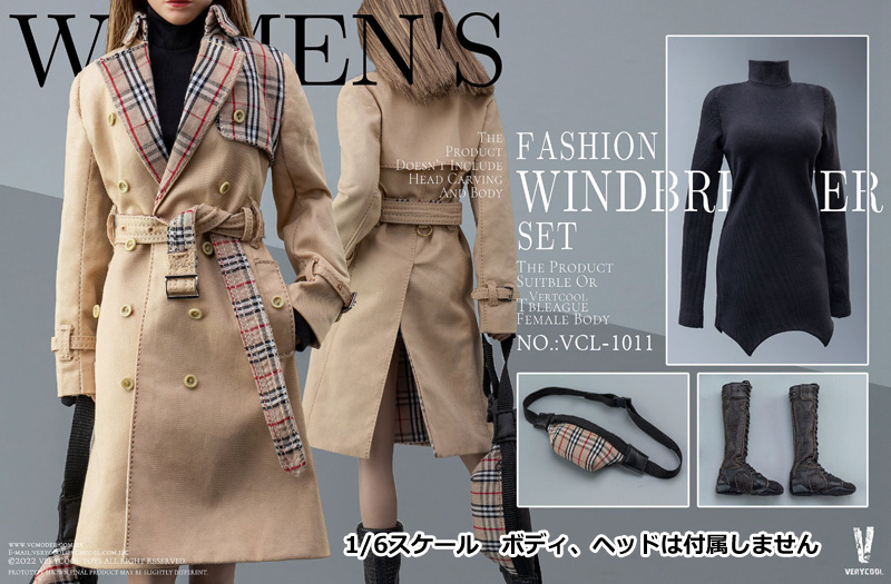 VeryCool】VCL-1011 1/6 Women's Fashion Windbreaker Set 1/6