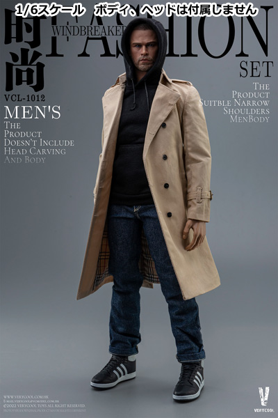 【VeryCool】VCL-1012 1/6 Men's Fashion Windbreaker Set  1/6スケール 男性フィギュア用コスチューム