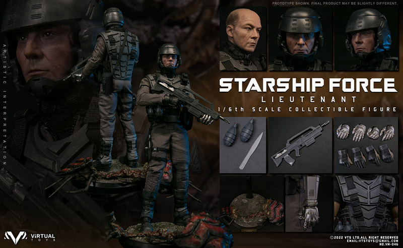 【VTS】VM-046 1/6 Starship Force-Lieutenant スターシップ フォース 中尉 1/6スケール男性フィギュア