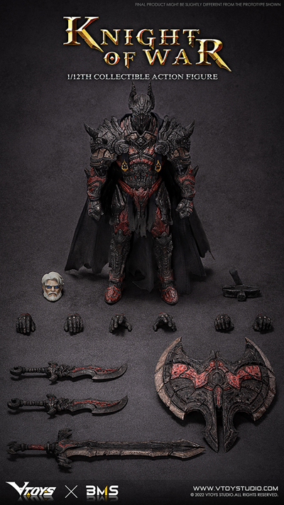 【VTOYS X BMS】VSD005 1/12 Scale Knight Of War ナイト オブ ウォー 1/12スケール アクションフィギュア