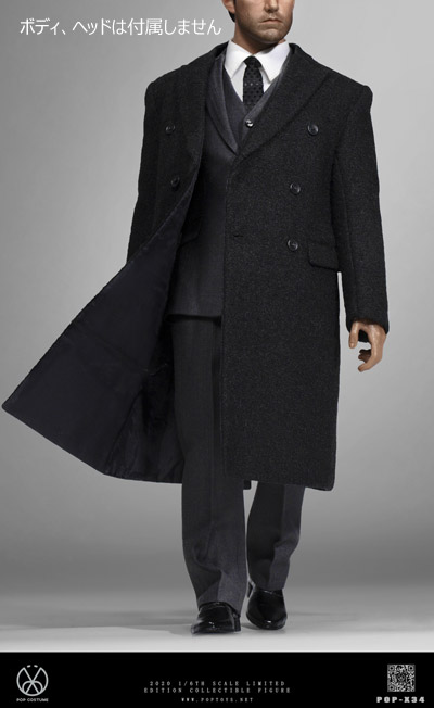 【POPtoys】X34 1/6 Couture Version Rich gentleman Ben Overcoat suit