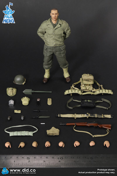 【DID】XA80011 1/12 PALM HERO WW2 US 2nd Ranger Battalion Series 3 - Private  Caparzo アメリカ陸軍 第2レンジャー大隊 カパーゾ二等兵 1/12スケールアクションフィギュア