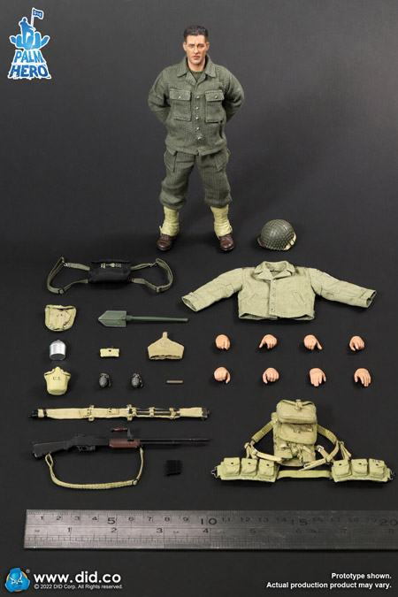 【DID】XA80012 1/12 PALM HERO WW2 US 2nd Ranger Battalion Series 4 - Private Reiben