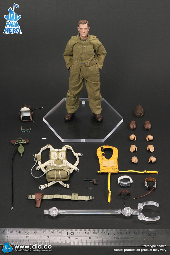 【DID】XA80032 1/12 WW2 U.S. Army Air Force Pilot - Captain Rafed  WW2アメリカ陸軍航空隊パイロット ラフェッド大尉