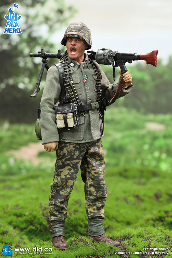 【DID】XD80042 1/12 WW2 German MG34 Gunner Alois WW2ドイツ軍 武装親衛隊 第3SS装甲師団 トーテンコップ