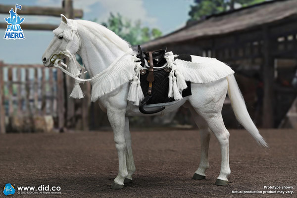 【DID】XH80021 1/12 Palm Hero Series White Horse 戦国時代 白馬 騎馬 軍馬