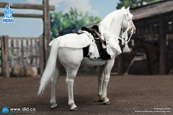 【DID】XH80021 1/12 Palm Hero Series White Horse 戦国時代 白馬 騎馬 軍馬