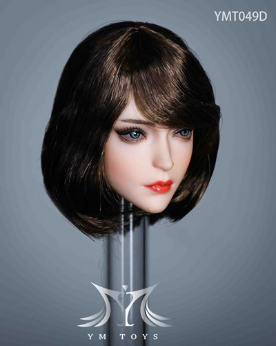 【YMtoys】YMT049 ABCD beauty headsculpt 1/6スケール 植毛 女性ヘッド