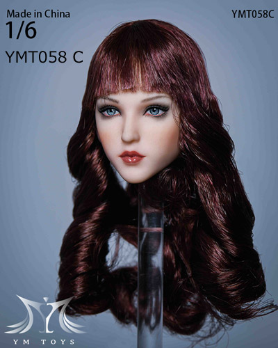 【YMtoys】YMT058 ABC Sweet Girl headsculpt 1/6スケール 植毛 女性ヘッド