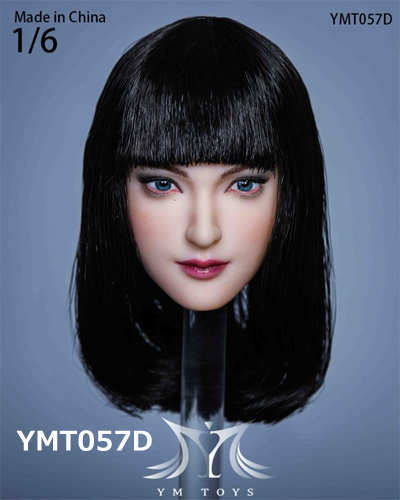 【YMtoys】YMT057 A/B/C/D beauty headsculpt Lulu 1/6スケール 植毛 女性ヘッド