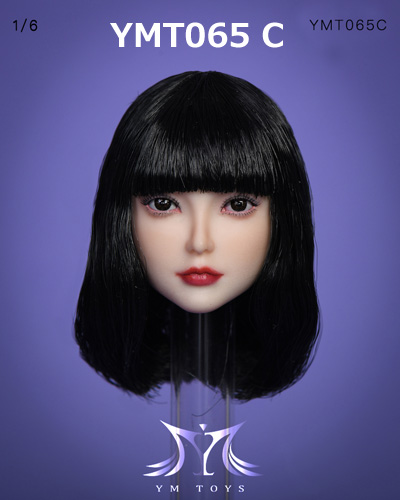 【YMtoys】YMT065 A/B/C/D beauty headsculpt 1/6スケール 植毛 女性ヘッド