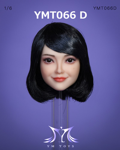 【YMtoys】YMT066 A/B/C/D beauty headsculpt 1/6スケール 植毛 女性ヘッド