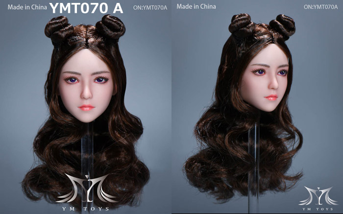【YMtoys】YMT070 A/B/C/D 1/6 Beauty Headsculpt 1/6スケール 植毛 女性ヘッド