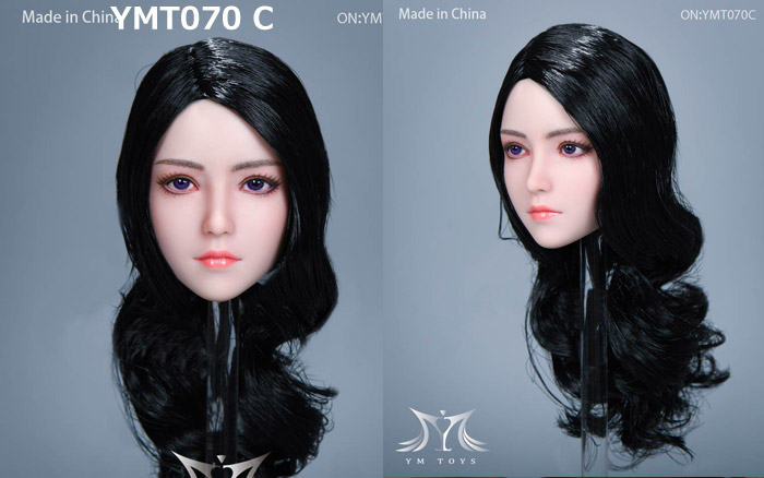 【YMtoys】YMT070 A/B/C/D 1/6 Beauty Headsculpt 1/6スケール 植毛 女性ヘッド