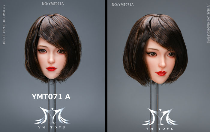 【YMtoys】YMT071 A/B/C/D 1/6 Beauty Headsculpt Lei Lei 1/6スケール 植毛 女性ヘッド