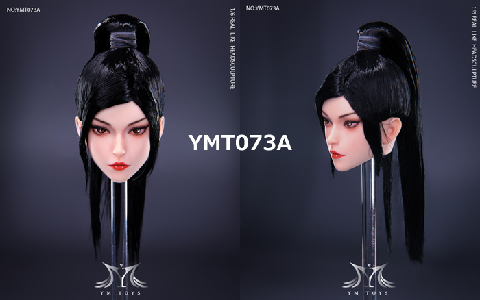【YMtoys】YMT073 A/B/C/D beauty headsculpt Lulu 1/6スケール 植毛 女性ヘッド