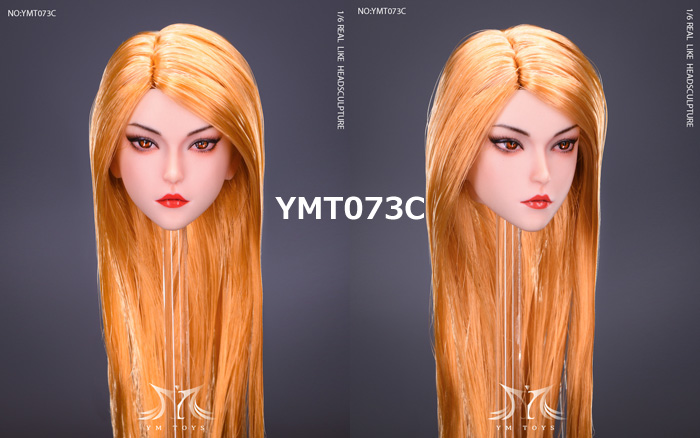 【YMtoys】YMT073 A/B/C/D beauty headsculpt Lulu 1/6スケール 植毛 女性ヘッド