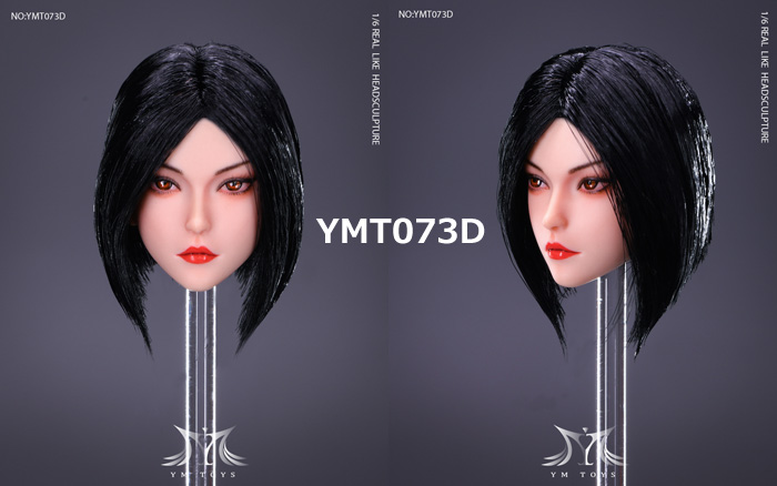 【YMtoys】YMT073 A/B/C/D beauty headsculpt Lulu 1/6スケール 植毛 女性ヘッド