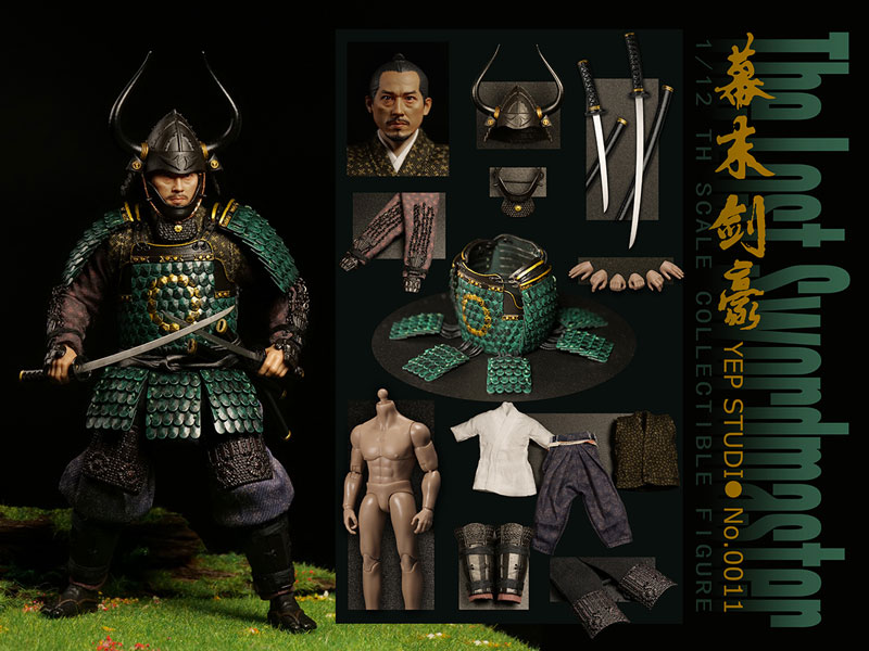 【Yep Studio】NO.0011 1/12 The Last Swordmaster 幕末剣豪 戦国時代 将軍 武士 侍 1/12スケールフィギュア