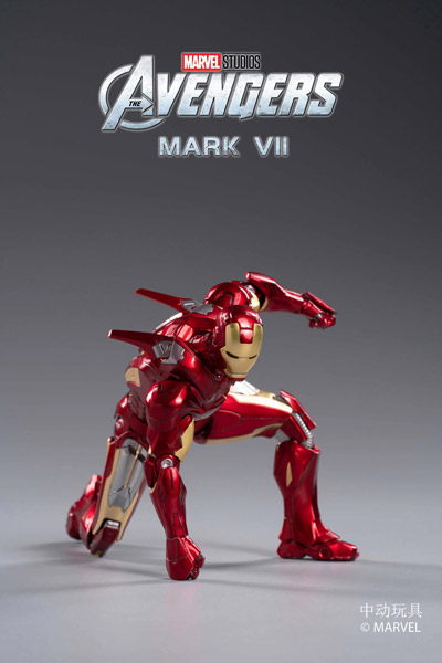 【ZDTOYS】中動玩具 1907-07 1/10  「アベンジャーズ」 アイアンマン マーク7 発光版 1/10スケール アクションフィギュア