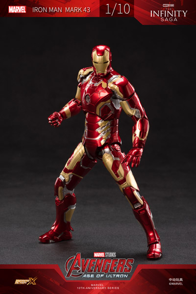 【ZDTOYS】中動玩具 1906-43 1/10 「アベンジャーズ/エイジ・オブ・ウルトロン」 アイアンマン マーク43