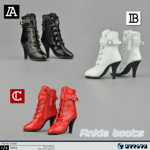 【ZYTOYS】ZY1009 ABC ブーツ 1/6スケール 女性用シューズ