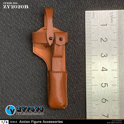 【ZYTOYS】ZY2020B 1/6 C96 Mauser Pistol Holster モーゼルC96用ホルスター 1/6スケール ホルスター