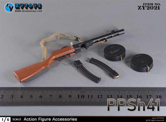 【ZYTOYS】ZY2021 1/6 PPSh-41 ペーペーシャ・ソーラクアジーン バラライカ マンドリン 1/6スケール 短機関銃