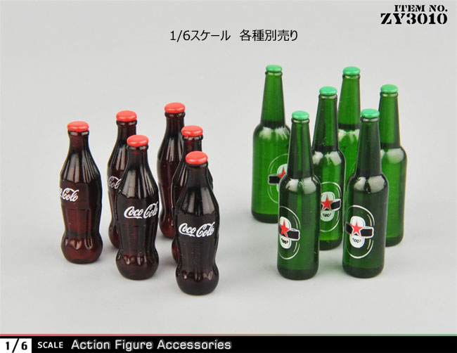 【ZYTOYS】ZY3010AB 1/6スケール ジュース＆ビール ボトルコンテナ