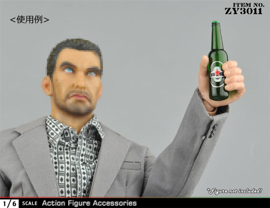 【ZYTOYS】ZY3011AB 1/6スケール ジュース＆ビール 瓶 12本セット