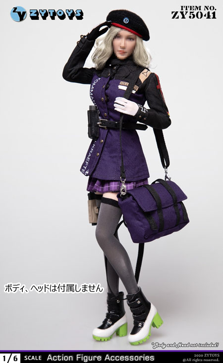 【ZYTOYS】ZY5041 Female Military Uniform 女性ドール用軍服 制服 1/6スケール 女性コスチューム