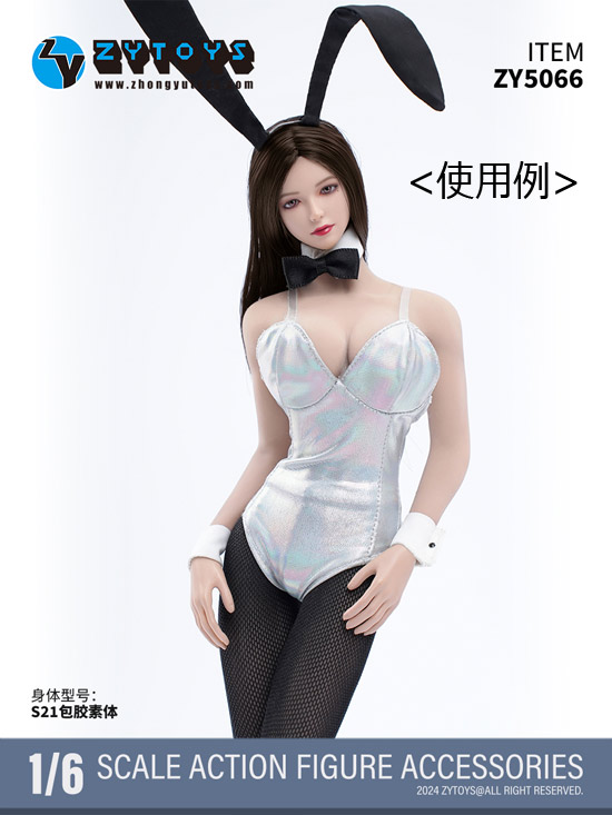 【ZYTOYS】ZY5066 Bunny Girl Clothing Set バニーガール 女性ドール用服セット 1/6スケール 女性コスチューム
