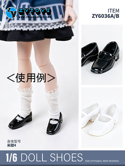 【ZYTOYS】ZY6036 A/B メリージェーンシューズ 1/6 女性ドール用ハイヒール 1/6スケール 女性用シューズ