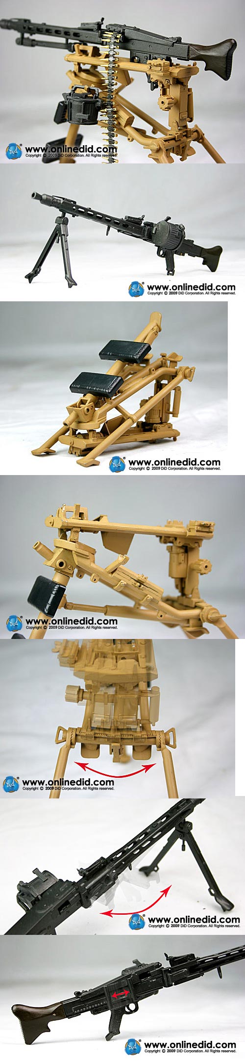 DID E60043 Deluxe Accessories set（MG42マシンガン）