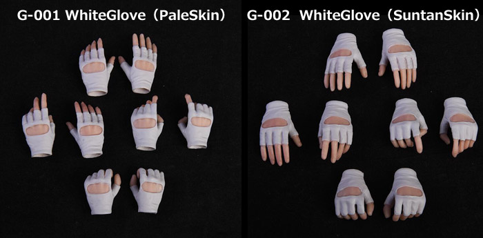 【(NoBrand)】Glucone-001 changeable Glove Hand 1/6スケール 女性フィギュア・ドール用グローブハンドセット hk-6155