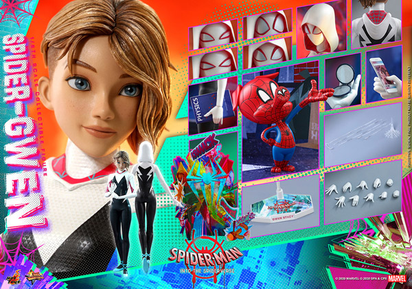 【ホットトイズ】MM#576【ムービー・マスターピース】 『スパイダーマン：スパイダーバース』１／６スケールフィギュア　スパイダー・グウェン