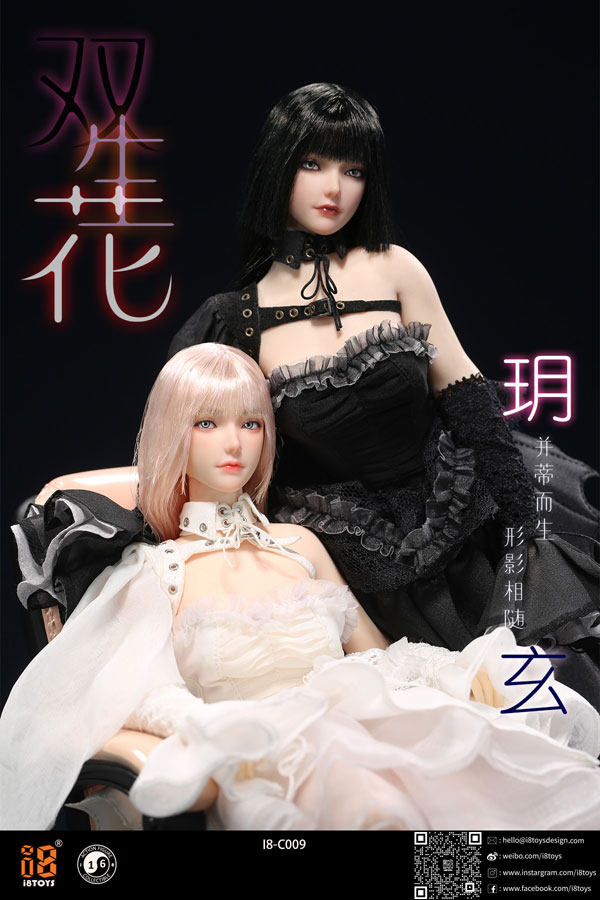 i8TOYS】I8-C009 X/Y 1/6 双生花 ゴシック ロリータ ドレス