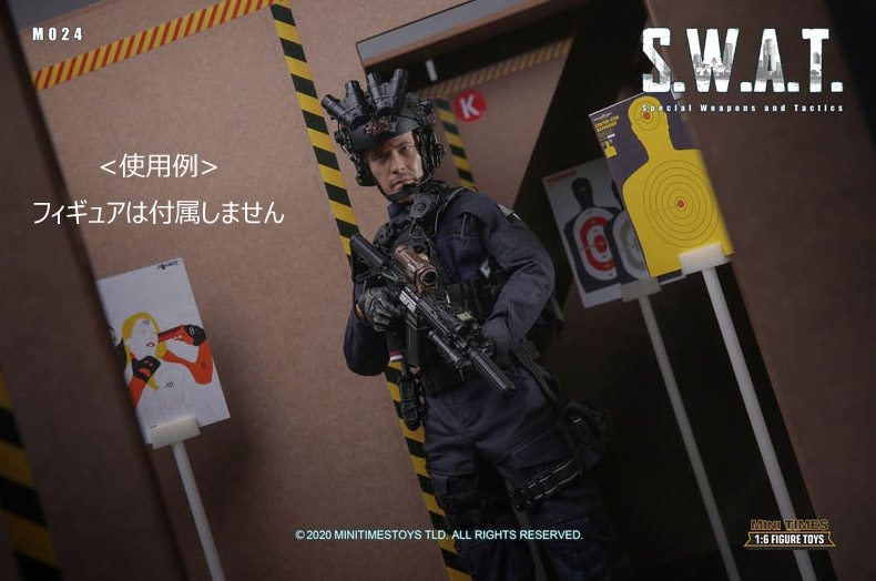 【MiniTimesToys】MT-M024(情景単品) 1/6 SWAT Police Shoot House 情景セット 1/6スケール 射撃訓練場