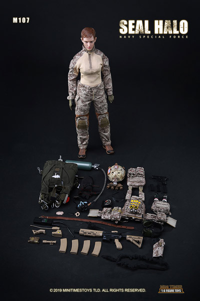 【MiniTimesToys】MT-M017 1/6 Navy Special Force Seal Halo アメリカ海軍特殊部隊 女性隊員 1/6スケールフィギュア