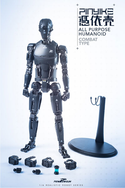 【PEWPEWGUN】PEW01 1/6 Robotic Nude Body 憑依売 PINYIKE COMBAT TYPE (黒) 1/6スケールフィギュア