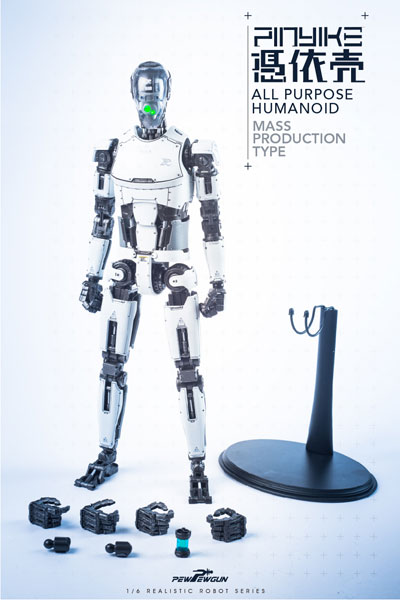 【PEWPEWGUN】PEW01 1/6 Robotic Nude Body 憑依売 PINYIKE MASS PRODUCTION TYPE (白) 1/6スケールフィギュア