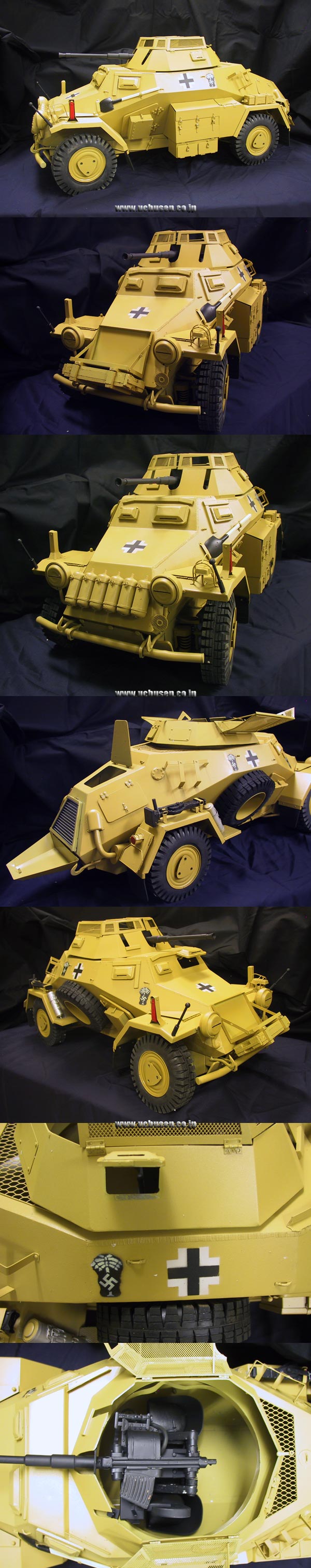 【トゥワン】TAOWAN- 1/6 Scale Vehicule:WWII German Sd.Kfz.222 (Sand Color Version)